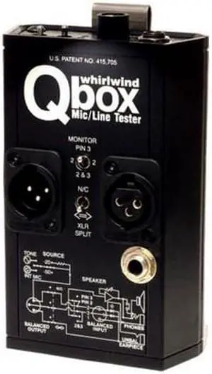 Whirlwind Qbox REV 2 Mic and Line Tester