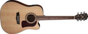 Washburn Heritage Series HD10SCE Acoustic-Electric Cutaway Dreadnought Guitar Natural