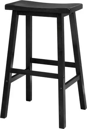 Saddle Seat 29" Black Stool, Single, Rta By Winsome Wood