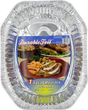 Durable Foil Foil Roaster Oval Lg 2981-4118