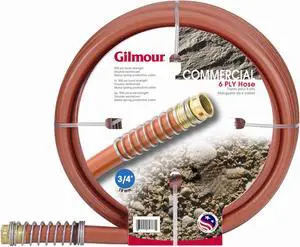 Gilmour Professional Commercial Hose - 75 ft - Rubber, Vinyl, Brass, Steel,