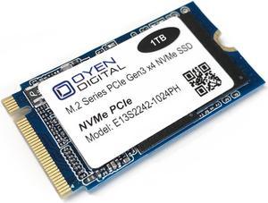 Oyen Digital 1TB M.2 2242 NVMe PCIe 3D TLC SSD