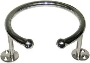 Whitecap Top Mount Ring SS Cup Holder - 1-Drink - Base Mount [S-3516]