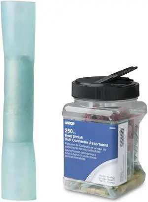 Ancor 16-14 AWG Heat Shrink Butt Connector - 250-Pieces - Jar [309101]