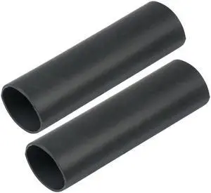 Ancor Heavy Wall Heat Shrink Tubing - 1" x 12" - 2-Pack - Black
