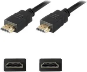 AddOn 5 pack of 1.82m (6.00ft) HDMI 1.4 Male to Male Black Cable - 100% compatible with select devices. - HDMIHSMM6-5PK
