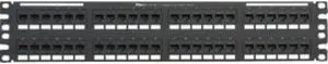 Panduit NetKey 48 Port Cat5e Network Patch Panel - 48 - 48 Port(s) - 48 x RJ-11 - 2U High - NK5EPPG48Y