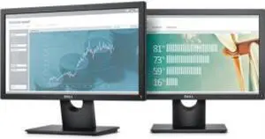 Dell E1916H 18.5" LED LCD Monitor - 16:9 - 5 ms - Adjustable Display Angle - 1366 x 768 - 16.7 Million Colors - 200 Nit - 600:1 - WXGA - VGA - DisplayPort - 14 W - Black - CECP, ENERGY STAR, TCO