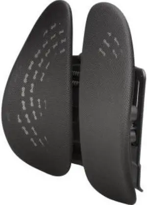 Kensington Backrest - Adjustable Height, Spring Loaded, Ventilation, Machine Wash - Black - K60412WW