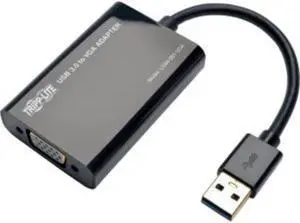 Tripp Lite USB 3.0 to VGA Adapter SuperSpeed 512MB SDRAM 2048x1152 1080p - VGA - 1 x VGA Outputs - PC, Mac - 1 x Monitors Supported" USB 3.0 512MB 2048 X 1152 1080P - U344-001-VGA
