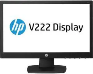 HP Business V222 21.5" LED LCD Monitor - 16:9 - 5 ms - 1920 x 1080 - 200 Nit - 5,000,000:1 - Full HD - DVI - VGA - 25 W - Black - REACH, CECP, China Energy Label (CEL), MEPS, TÜV, EPEAT Silver, E