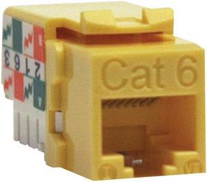 Tripp Lite CAT6/5E KYSTN JCK YLW- Part # N238-001-YW