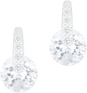 18k Gold Plated Round Cubic Zirconia Solitaire Stud Earrings (3.35 carats)