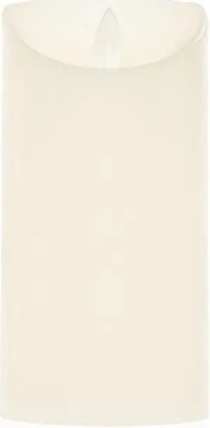 Etronic ® Real Wax 3D Dancing Flame Flickering Flameless Battery Powered LED Pillar Dripless Motion Candl Etronic ® Real Wax 3D Dancing Flame Flickering Flameless Battery Powered LED Pillar Dripless Motion Candl