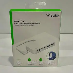USB C 6-IN-1 MULTIPORT HUB W MOUNT