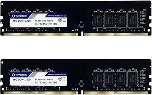 Timetec Hynix IC 32GB KIT (2x16GB) for Dell XPS 8940 Tower Desktop DDR4 3200MHz PC4-25600 Unbuffered Non-ECC 1.2V CL22 2Rx8 Dual Rank 288 Pin UDIMM Memory RAM Module Upgrade (32GB KIT (2x16GB))