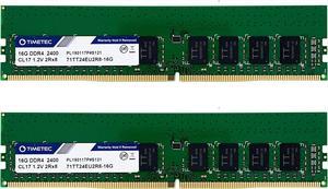 Timetec Hynix IC 32GB KIT (2x16GB) for Dell PowerEdge T30 Mini Tower Server DDR4 2400MHz PC4-19200 Unbuffered ECC 1.2V CL17 2Rx8 Dual Rank 288 Pin UDIMM Memory RAM Module Upgrade (32GB KIT (2x16GB))