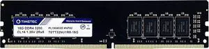 Timetec 16GB DDR4 3200MHz (or 2933MHz or 2666MHz) PC4-25600 Non-XMP CL22 1.2V Non-ECC Unbuffered 2Rx8 Dual Rank 288 Pin UDIMM Desktop PC Computer Memory RAM Module Upgrade (16GB)