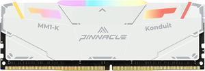 Timetec Pinnacle Konduit RGB 32GB DDR4 3600MHz PC4-28800 CL18-22-22-42 1.35V Compatible for AMD and Intel Desktop Gaming PC Memory Module RAM - White