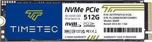 Timetec 512GB 3D NAND NVMe Gen3x4 PCIe M.2 2280 Internal Solid State Drive