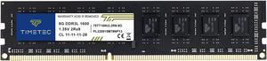 Timetec Hynix IC 8GB DDR3L 1600MHz PC3L-12800 Non ECC Unbuffered 1.35V/1.5V CL11 2Rx8 Dual Rank 240 Pin UDIMM Desktop PC Computer Memory Ram Module Upgrade (8GB)