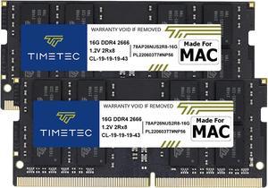 Timetec Hynix IC 32GB KIT(2x16GB) Compatible for Apple 2019 iMac 27-inch w/Retina 5K Display, Late 2018 Mac Mini DDR4 2666MHz PC4-21300 2Rx8 CL19 1.2V SODIMM Memory RAM Upgrade (32GB KIT(2x16GB))
