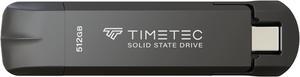 Timetec 512GB Pro Portable USB 3.2 Gen 2 Type-C/Type-A SSD Read Speed 1000MB/s Solid State Drive Stick