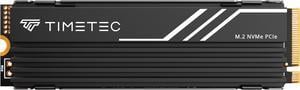 Timetec 2TB PCIe 4.0 Heatsink Gaming SSD NVMe Phison E27T PCIe Gen4x4 M.2 2280 3D NAND TLC SLC Cache Read/Write Speed Up to 7,400/6,400 MB/s Internal Solid State Drive for PS5, PC Desktop