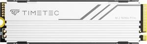 Timetec 2TB PCIe 4.0 White Heatsink Gaming SSD NVMe Phison E27T PCIe Gen4x4 M.2 2280 3D NAND TLC SLC Cache Read/Write Speed Up to 7,400/6,400 MB/s Internal Solid State Drive for PS5, PC Desktop