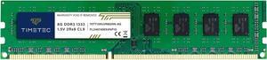 Timetec 8GB DDR3 1333MHz PC3-10600 Non-ECC Unbuffered 1.5V CL9 2Rx8 Dual Rank 240 Pin UDIMM Desktop Memory RAM Module Upgrade (8GB)