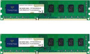 Timetec 16GB KIT(2x8GB) DDR3 1600MHz (DDR3-1600) PC3-12800 (PC3-12800U) Non-ECC Unbuffered 1.5V CL11 2Rx8 Dual Rank 240 Pin UDIMM Desktop PC Computer Memory RAM(SDRAM) Module Upgrade