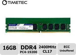 Timetec 16GB Compatible for Synology RS1619xs+, RS2418+, RS2418RP+, RS2818RP+, RS3617xs+, RS3617RPxs, RS3618xs, RS4017xs+ DDR4 2400Mhz 1.2V ECC Unbuffered RAM (Replacement for Synology D4EC-2400-16G)