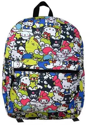 Sanrio Hello Kitty & Friends All Over 16" School Backpack with Front Pocket