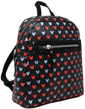 Mickey All Over print 10" Mini Deluxe Backpack with 1 Front pocket