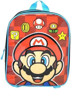 Mario 11" Mini Red Backpack for Kids School