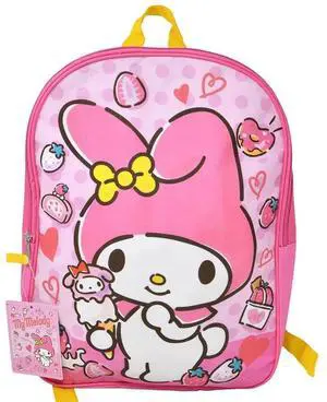 Hello Kitty My Melody 15" Pink School Backpack for Girls