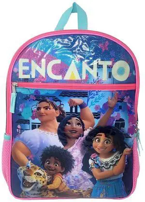 Encanto Backpack 16" Disney Isabel Mirabel Luisa Antonio Madrigal Family