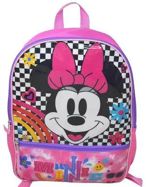 Disney Minnie Mouse Girls School Backpack 16" with pockets