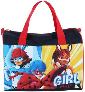 Miraculous Ladybug Duffel Bag Small Carry-On BunnyX Rena Rouge Girls Red Black