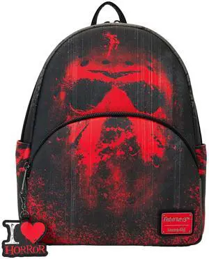 Loungefly Warner Brothers Friday The 13th I Heart Horror Mini Backpack