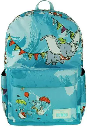 Disney Dumbo 17" Backpack with Laptop Compartment for School, Travel, and Work
