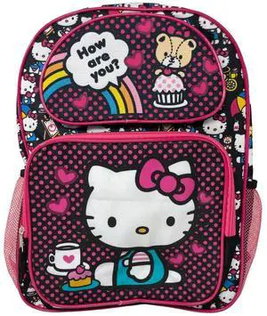 Hello Kitty 16 Inches Large School Backpack - How Are You Hello Kitty 16 Inches Large School Backpack - How Are You