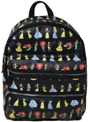 Disney Princess 16" PU Leather Deluxe Backpack Magical Style & Everyday Function