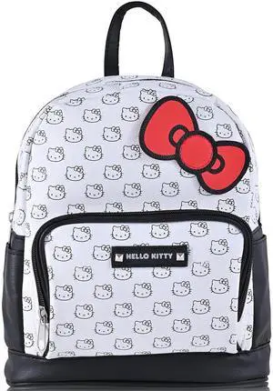 Fast Forward Hello Kitty 10" Mini White Backpack for Adults and Teens