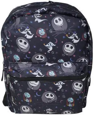 Jack Skellington Backpack 16" All Over Print Nightmare Before Christmas Zero