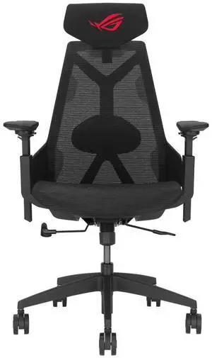 ASUS ROG Destrier Core Ergo Gaming Chair, Futuristic Cyborg Aesthetic, Versatile Seat Adjustments, Mobile Gaming Arm Support Mode, Acoustic Panel