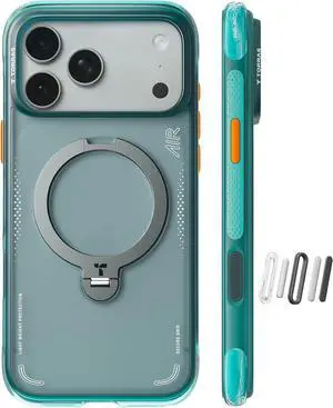 TORRAS Ostand Q3 Air for iPhone 17 Pro Case 6.3'' with Stronger Magnetic Stand, Fit for Magsafe, Glacier Sprint TORRAS Ostand Q3 Air for iPhone 17 Pro Case 6.3'' with Stronger Magnetic Stand, Fit for Magsafe, Glacier Sprint