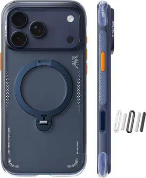 TORRAS Ostand Q3 Air for iPhone 17 Pro Max Case 6.9'' with Stronger Magnetic Stand, Fit for Magsafe, Midnight Blue TORRAS Ostand Q3 Air for iPhone 17 Pro Max Case 6.9'' with Stronger Magnetic Stand, Fit for Magsafe, Midnight Blue
