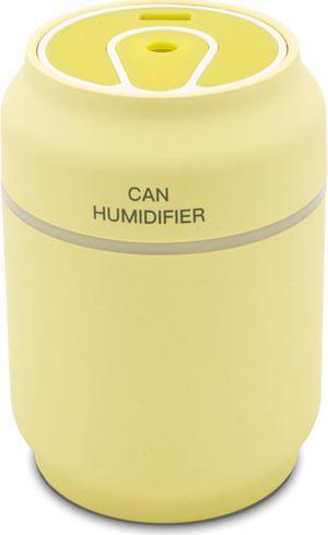 Cirago Humidifier 3in1 Portable Mist Humidifier with USB Fan, LED Light (Yellow)