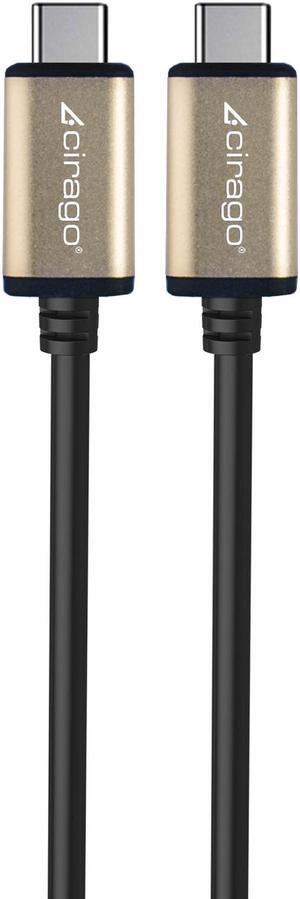 Cirago USB-C to Type-C Cable 3 Ft Sync/Transfer Data, Reversible USB-C Connector